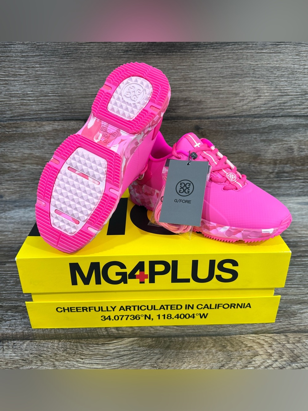 NEW‎ G/FORE MG4 Waterproof Golf Shoe SZ 6 KNOCKOUT PINK